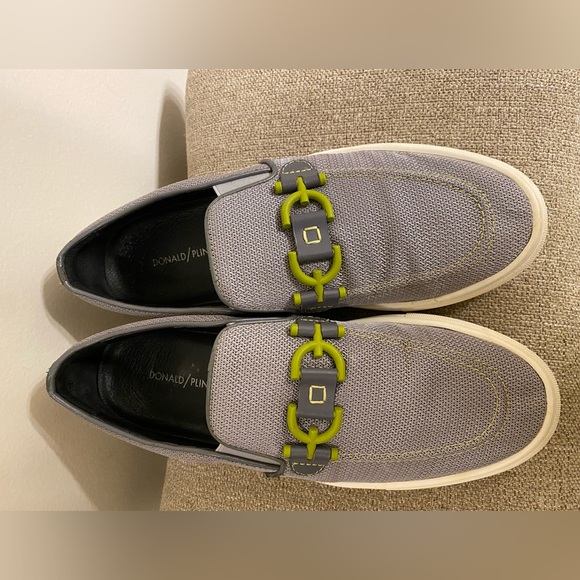 Donald Pliner Men's Andor Bit Slip-on Sneaker In Silver Mesh - Picture 4 of 11